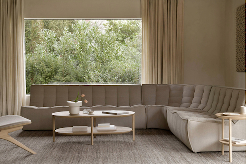 Soul & Tables living room sofa and coffee table