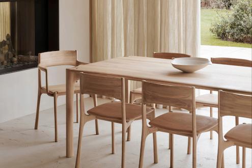 Soul & Tables oak dining table and chairs