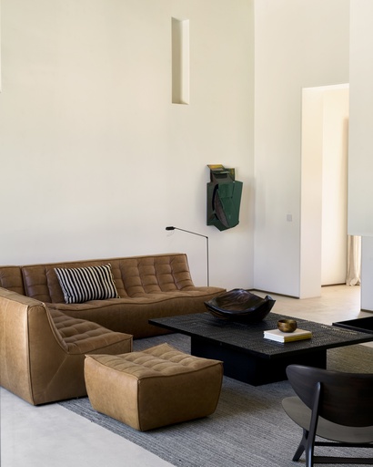 N701 Leather Padded Modular Sofa Set Small