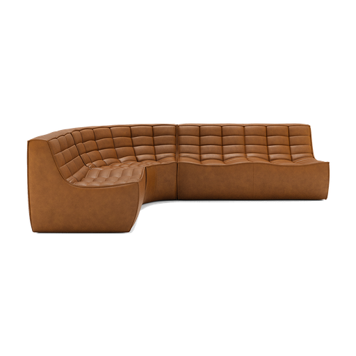 N701 Leather Padded Modular Sofa Set Small