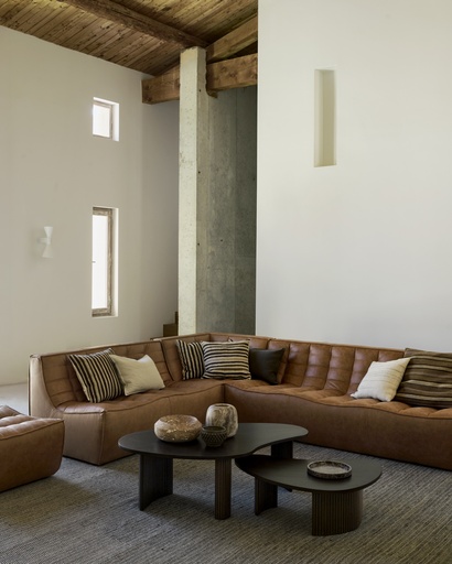 N701 Leather Padded Modular Sofa Set Small