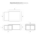 Ethnicraft - Pentagon Coffee Table Set