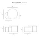 Ethnicraft - Nesting Round Tray Table Set