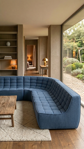 N701 Padded Modular Modular Sofa Set Large