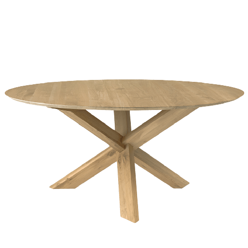 Circle Wooden Dining Table