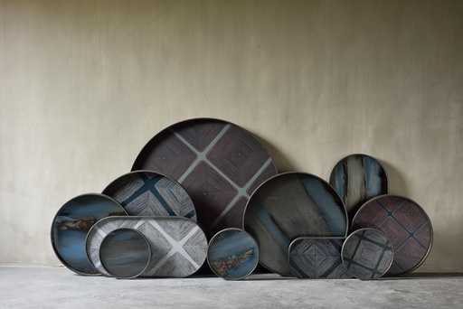 Ink Linear Squares Tray