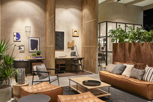 N701 Padded Modular Sofa Round Corner