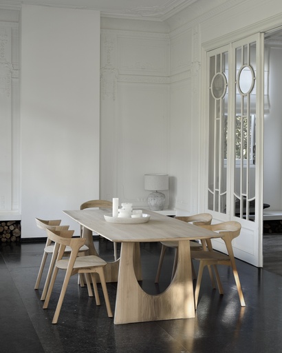 Geometric Wooden Dining Table
