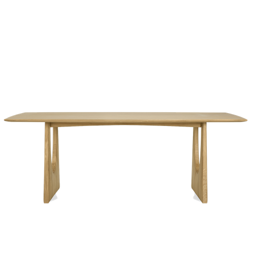Geometric Wooden Dining Table