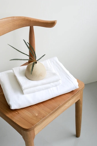 French Linen Duvet Cover Set - White