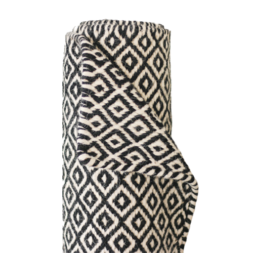 Double Diamond Off White & Black